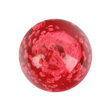 Load image into Gallery viewer, BRAND NEW UNIVERSAL V2 CRYSTAL BUBBLE RED ROUND BALL SHIFT KNOB MANUAL CAR RACING GEAR UNIVERSAL