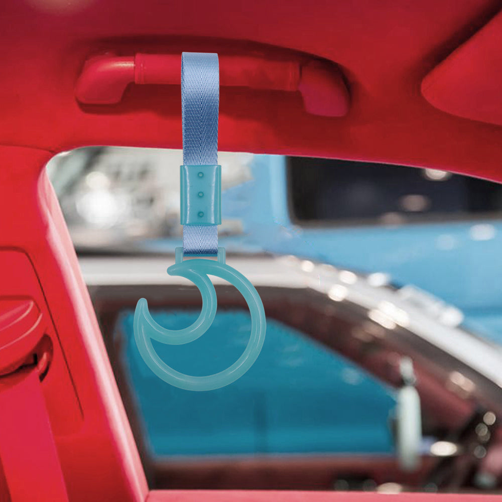 Brand New Moon Teal JDM TSURIKAWA Ring Subway Train Bus Blue Handle Strap Charm Drift