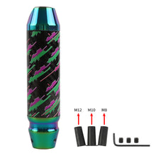 Load image into Gallery viewer, Brand New HKS Style Universal Real Carbon Fiber Neo Chrome Aluminum Automatic Transmission Racing Gear Shift Knob