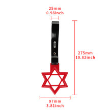 Load image into Gallery viewer, Brand New Hexagram Shaped Red JDM TSURIKAWA Subway Bus Black Handle Strap Charm Drift
