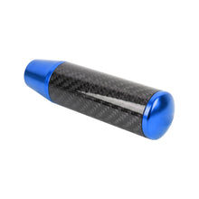 Load image into Gallery viewer, Brand New Universal Blue Carbon Fiber Manual Gear Stick Shift Knob Lever Shifter 13cm