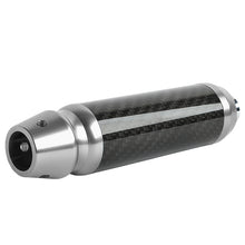 Load image into Gallery viewer, Brand New Universal Real Carbon Fiber Silver Aluminum Automatic Transmission Racing Gear Shift Knob