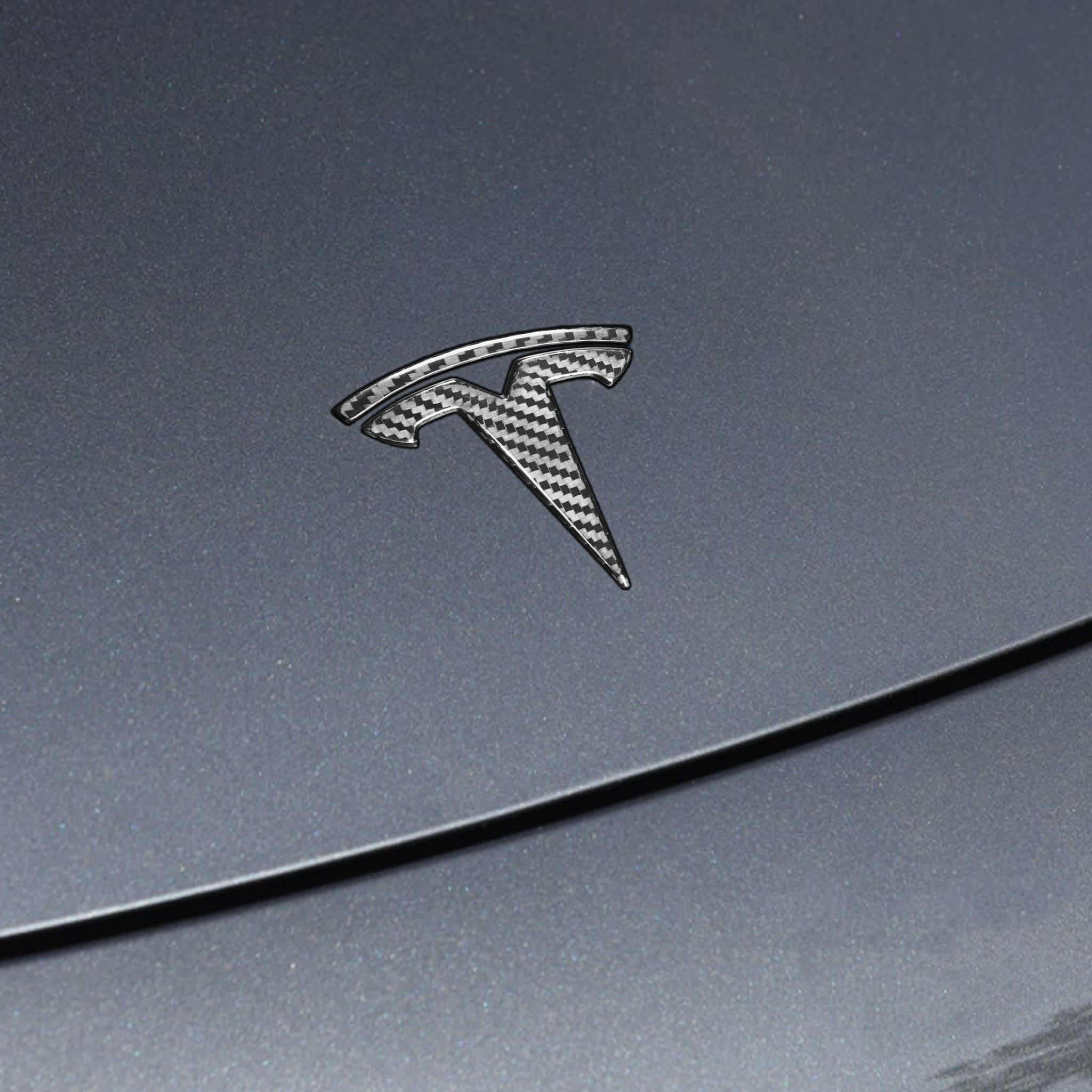 Carbon Fiber Tesla Model 3/Y Emblem - Real Carbon Fiber