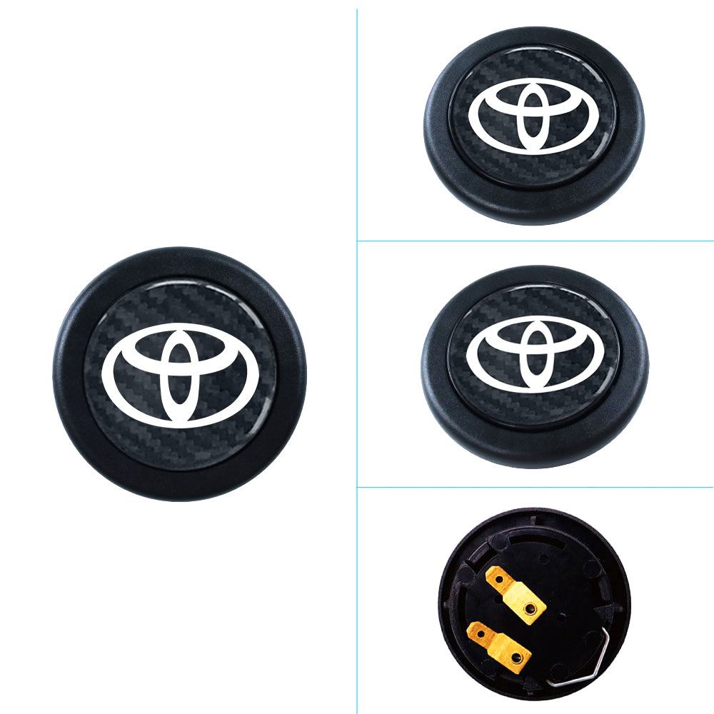 Brand New Universal Toyota Car Horn Button Black Steering Wheel Horn Button Center Cap