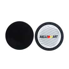 Load image into Gallery viewer, Brand New 2PCS Ralliart Real Carbon Fiber Car Cup Holder Pad Water Cup Slot Non-Slip Mat Universal