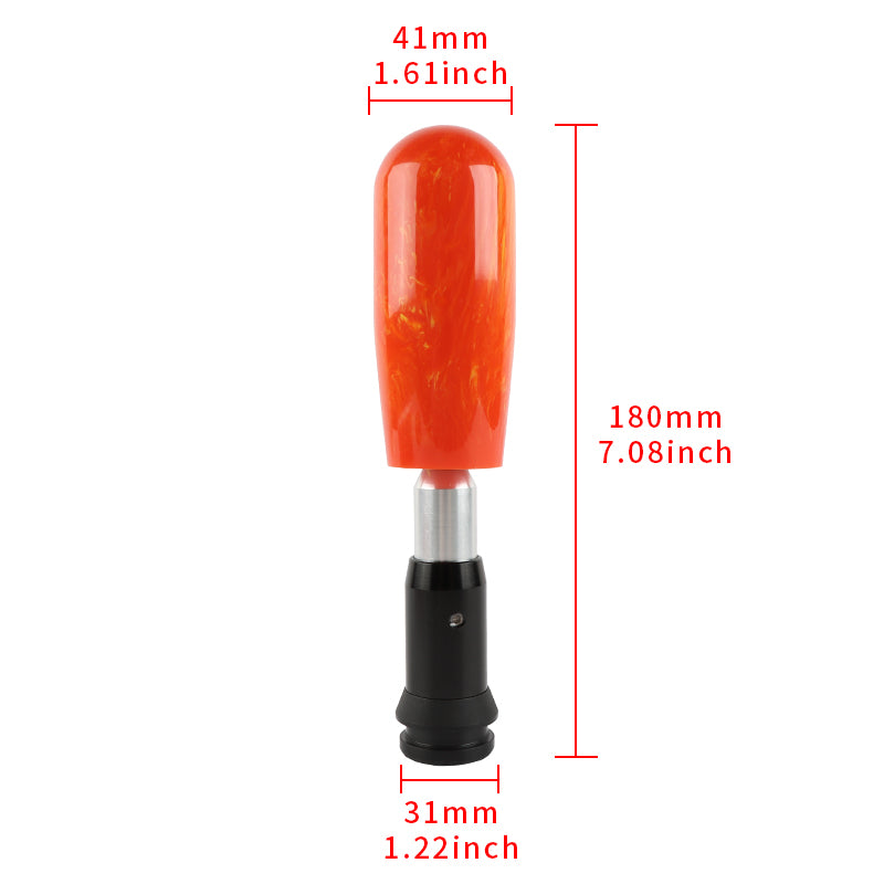 Brand New Universal JDM Red 10CM Marble Style Stick Automatic Transmission Racing Gear Shift Knob