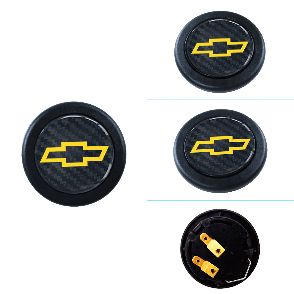 Brand New Universal Chevrolet Car Horn Button Black Steering Wheel Horn Button Center Cap