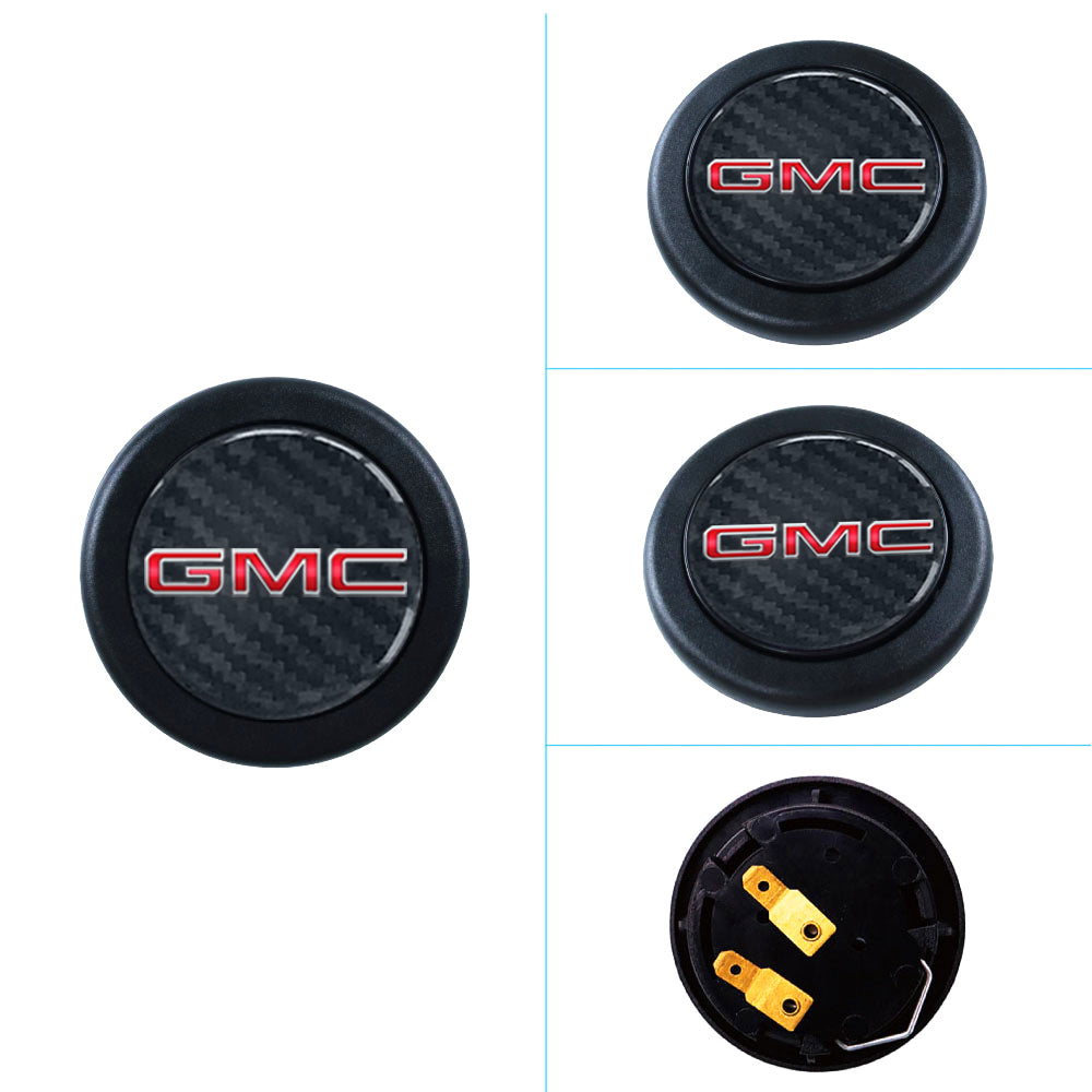 Brand New Universal GMC Car Horn Button Black Steering Wheel Horn Button Center Cap