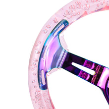 Load image into Gallery viewer, Brand New Universal 6-Hole 350MM Heart Pink Deep Dish Vip Crystal Bubble Neo Spoke Steering Wheel