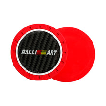Load image into Gallery viewer, Brand New 2PCS Ralliart Real Carbon Fiber Car Cup Holder Pad Water Cup Slot Non-Slip Mat Universal