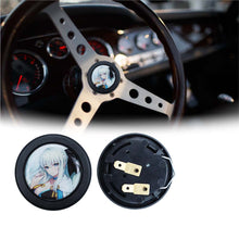 Load image into Gallery viewer, Brand New Universal Anime Hentai Car Horn Button Black Steering Wheel Center Cap