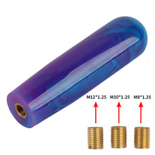 Load image into Gallery viewer, Brand New JDM Universal JDM Blue 15CM Marble Style Stick Manual Gear Shift Knob Shifter M8 M10 M12