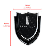 Load image into Gallery viewer, BRAND NEW LINCOLN 1PCS Metal Real Carbon Fiber VIP Luxury Car Emblem Badge Decals