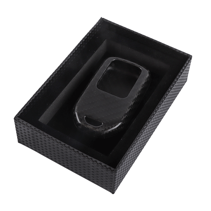 Brand New Black Real Carbon Fiber Key Fob Case Cover Shell Keychain For HONDA Accord/Crosstour/CR-V/HR-V/Fit/Civic/Odyssey/Pilot/Ridgeline