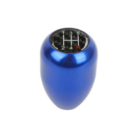 Brand New Universal Real Carbon Sticker 5 Speed Aluminum Manual Gear Stick Blue Shift Knob M8 M10 M12