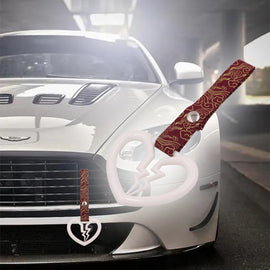 Brand New Broken Heart White JDM TSURIKAWA Ring Subway Train Bus Handle Strap Charm Drift