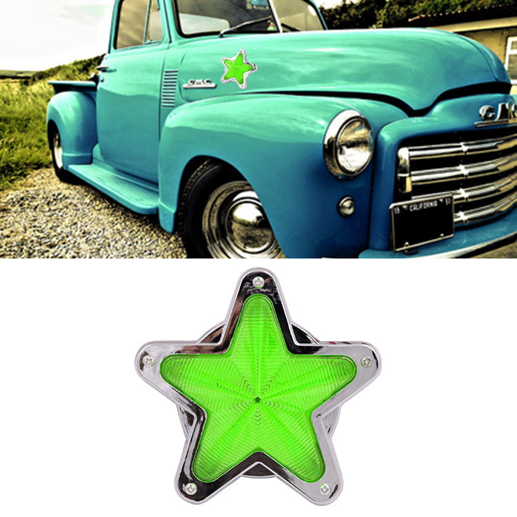 BRAND NEW 1PCS Green Star Shaped Side Marker / Accessory / Led Light / Turn Signal