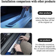 Load image into Gallery viewer, Brand New 4PCS Tesla Model 3 2017-2022 Door Sill Protector with LED Light Front/Rear Illuminated Door Sill, Magnetically Anti-Scratch