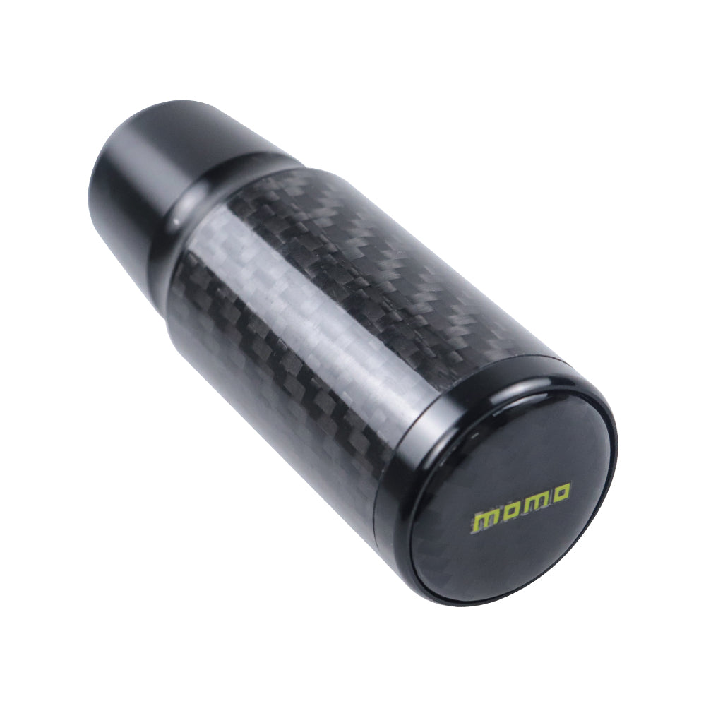 Brand New Universal Momo Black Real Carbon Fiber Racing Gear Stick Shift Knob For MT Manual M12 M10 M8