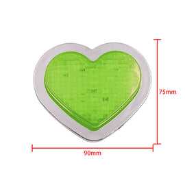 BRAND NEW 1PCS Green Heart Shaped Side Marker / Accessory / Led Light / Turn Signal