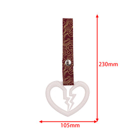 Brand New Broken Heart White JDM TSURIKAWA Ring Subway Train Bus Handle Strap Charm Drift