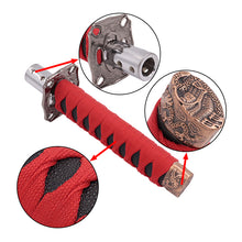 Load image into Gallery viewer, Brand New Universal Japanese Katana Samurai Sword Shift Gear Knob Lever Shifter Gear Metal Aluminum