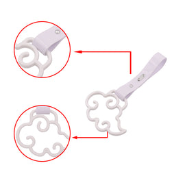 Brand New Cloud Handle White JDM TSURIKAWA Ring Subway Train Bus Black Handle Strap Charm Drift