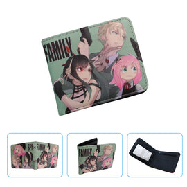 Brand New Unisex SPY X Family Anya Forger Anime Purse Short Bifold Fashion Leather Wallet