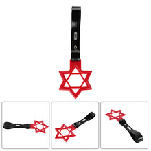 Load image into Gallery viewer, Brand New Hexagram Shaped Red JDM TSURIKAWA Subway Bus Black Handle Strap Charm Drift