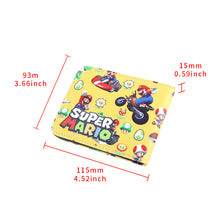 Load image into Gallery viewer, Brand New Men Super Mario Bros Purse Short Bifold Fashion Leather Wallet