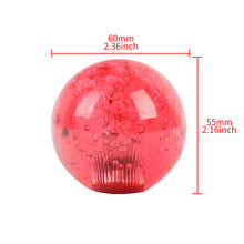 Load image into Gallery viewer, BRAND NEW UNIVERSAL V2 CRYSTAL BUBBLE RED ROUND BALL SHIFT KNOB MANUAL CAR RACING GEAR UNIVERSAL