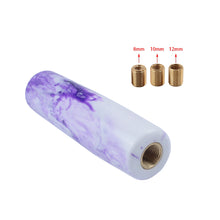 Load image into Gallery viewer, Brand New 12CM Universal Pearl Long WH/PU Stick Manual Car Gear Shift Knob Shifter M8 M10 M12