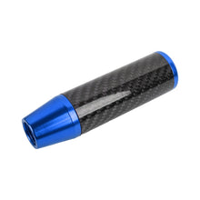 Load image into Gallery viewer, Brand New Universal Blue Carbon Fiber Manual Gear Stick Shift Knob Lever Shifter 13cm