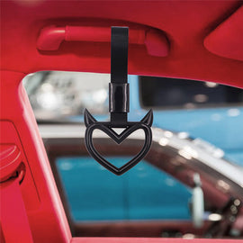 Brand New Devil Heart Black JDM TSURIKAWA Subway Bus Handle Strap Charm Drift