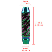 Load image into Gallery viewer, Brand New HKS Style Universal Real Carbon Fiber Neo Chrome Aluminum Automatic Transmission Racing Gear Shift Knob