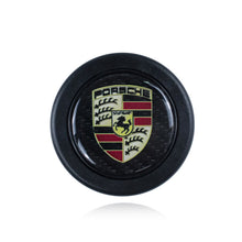 Load image into Gallery viewer, Brand New Universal Porsche Car Horn Button Black Steering Wheel Center Cap