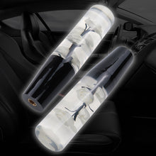 Load image into Gallery viewer, Brand New 1PCS Universal 20CM JDM Clear White Real Flowers Manual Car Black Base Racing Stick Shift Knob M8 M10 M12
