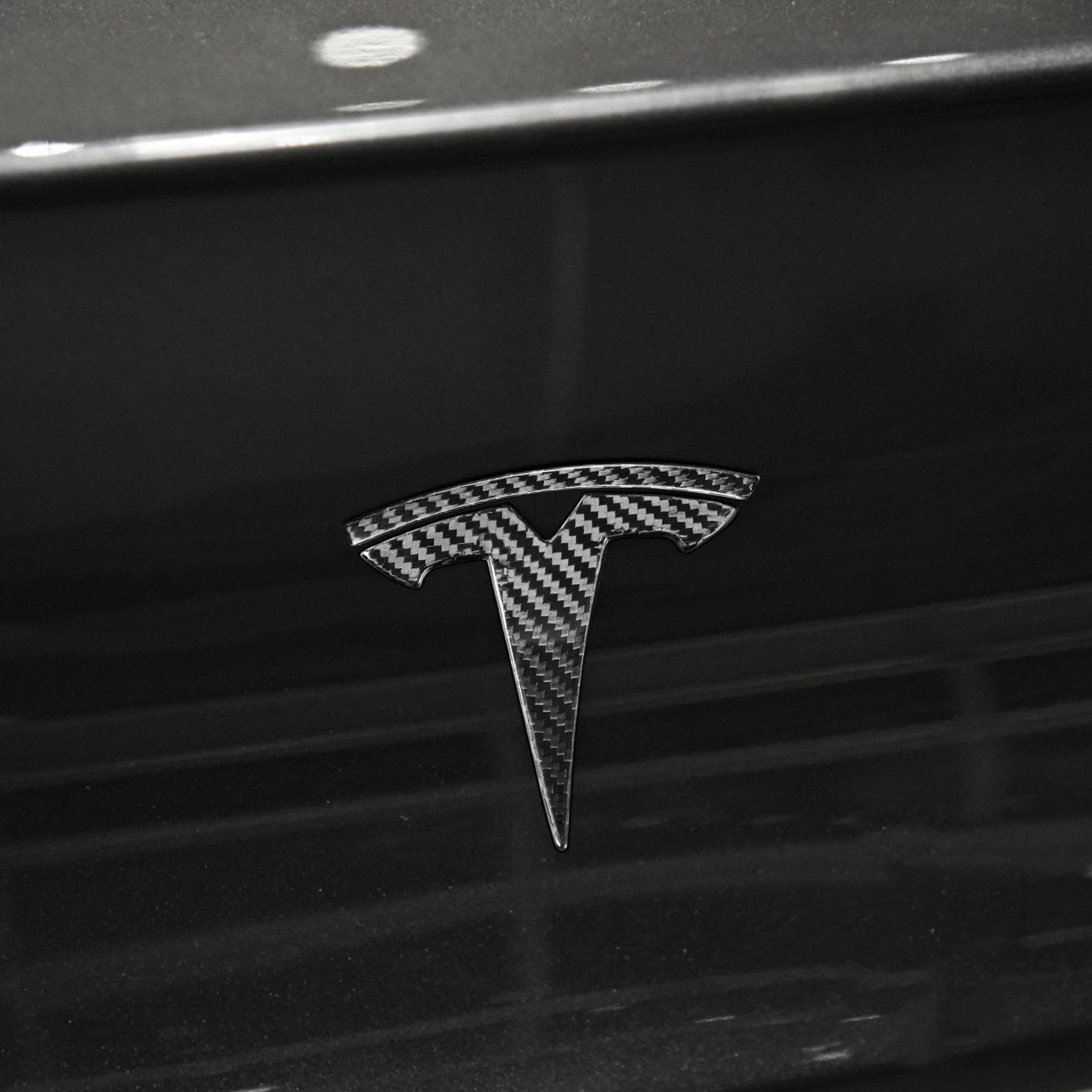 BRAND NEW 2020-2023 Tesla Model Y Logo Cover Real Carbon Fiber Rear Tr – JK  Racing Inc