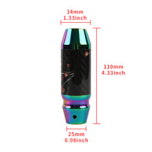 Load image into Gallery viewer, Brand New Universal Sakura Flower Real Carbon Fiber Neo Chrome Aluminum Automatic Transmission Racing Gear Shift Knob