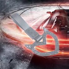 Load image into Gallery viewer, Brand New Devil Demon Heart Silver Glitter JDM TSURIKAWA Ring Subway Train Bus Handle Strap Charm Drift