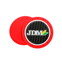 Load image into Gallery viewer, Brand New 2PCS JDM Real Carbon Fiber Car Cup Holder Pad Water Cup Slot Non-Slip Mat Universal