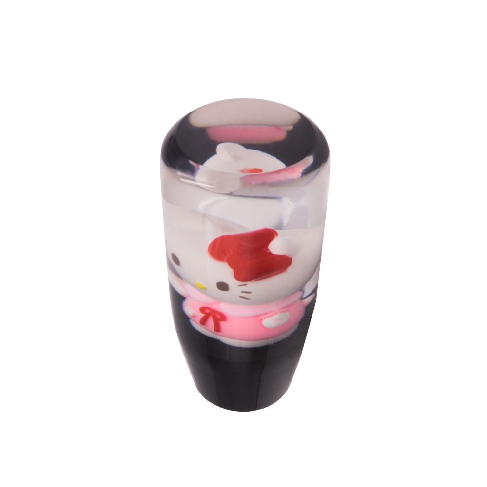 Brand New Universal Hello Kitty Character Crystal Clear Stick Car Manual Gear Shift Knob Shifter Lever Cover