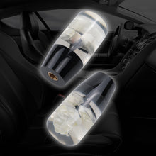 Load image into Gallery viewer, Brand New 1PCS Universal 10CM JDM Clear White Real Flowers Manual Car Black Base Racing Stick Shift Knob M8 M10 M12