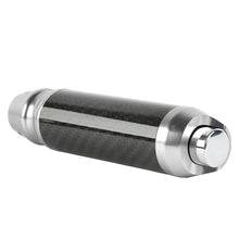 Load image into Gallery viewer, Brand New Universal Real Carbon Fiber Silver Aluminum Automatic Transmission Racing Gear Shift Knob