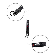 Load image into Gallery viewer, BRAND New JDM POWER Black Racing Keychain Metal key Ring Hook Strap Lanyard Universal