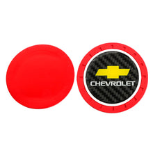 Load image into Gallery viewer, Brand New 2PCS Chevrolet Real Carbon Fiber Car Cup Holder Pad Water Cup Slot Non-Slip Mat Universal