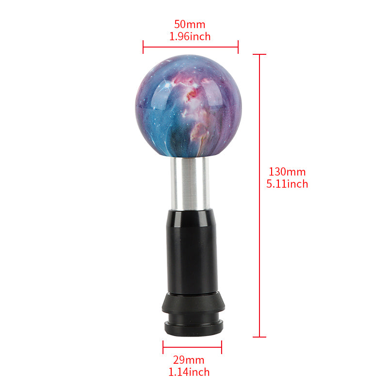 Brand New Star Galaxy Round Ball Aluminum Automatic Transmission Car Gear Shift Knob Shifter level