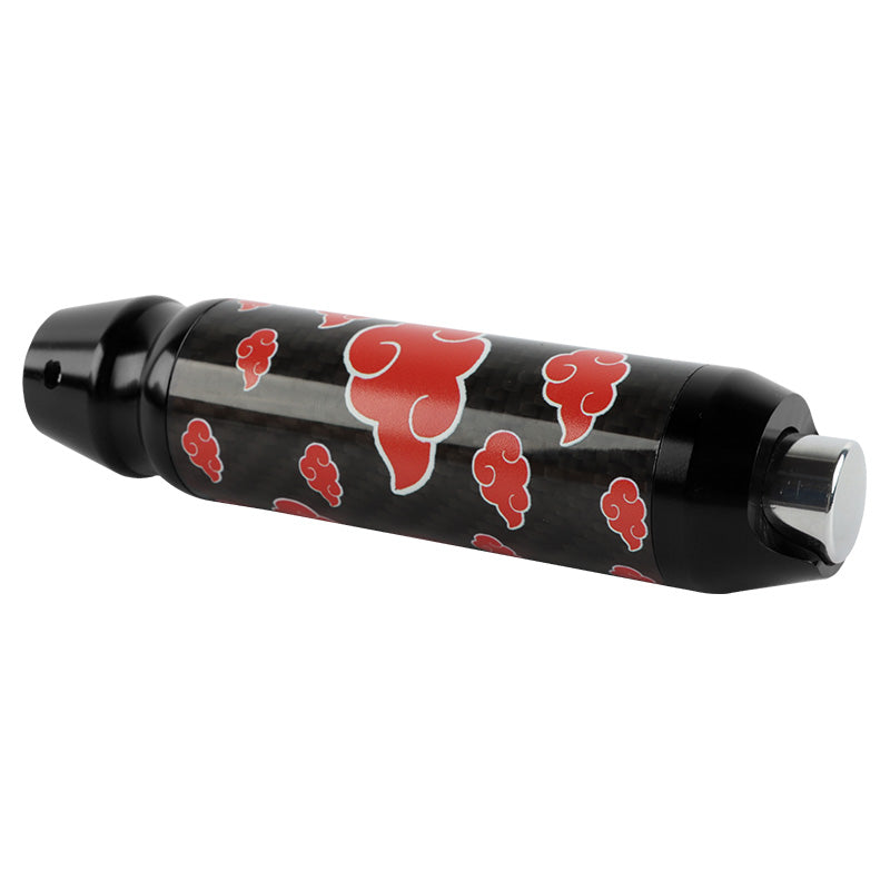 Brand New Naruto Akatsuki Cloud Universal Real Carbon Fiber Black Aluminum Automatic Transmission Racing Gear Shift Knob