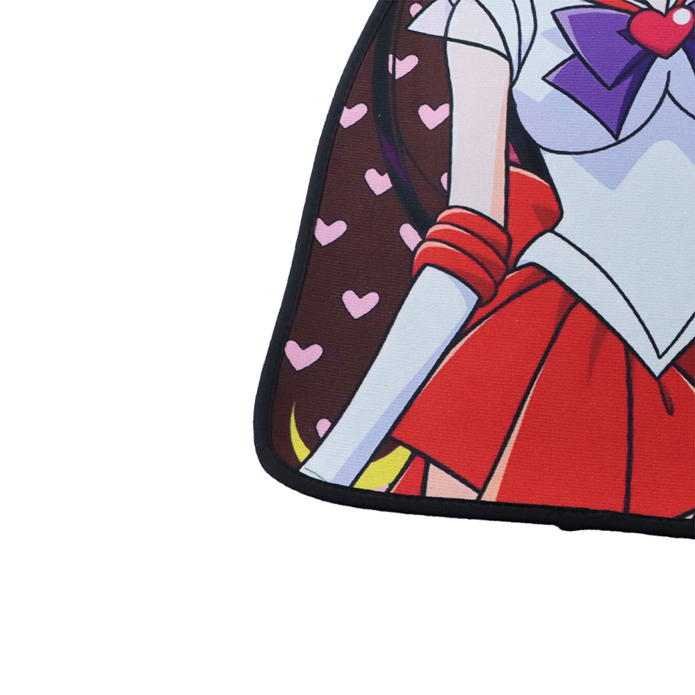 Brand New 4PCS UNIVERSAL ANIME SAILOR MARS Racing Fabric Car Floor Mats Interior Carpets