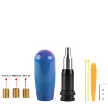Load image into Gallery viewer, Brand New Universal JDM Blue 10CM Marble Style Stick Automatic Transmission Racing Gear Shift Knob